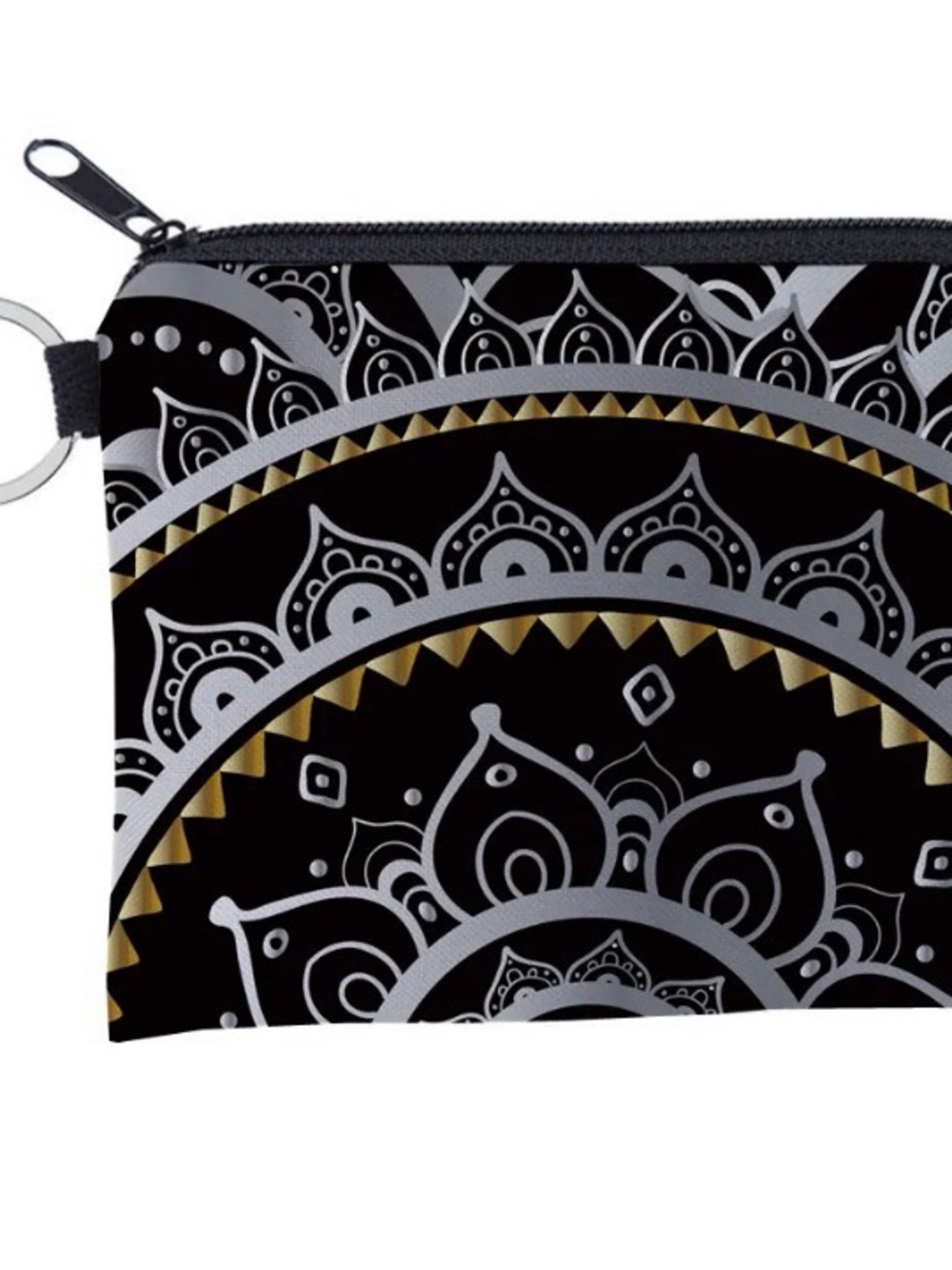 Mandala Zip Pouch or Coin Pouch - Women Bags